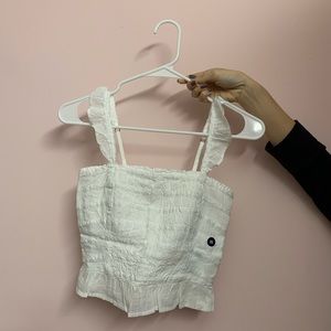 Abercrombie smocked back cami